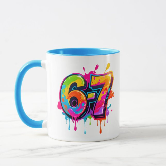 Mug Mème Tendance Ado Moderne 67 6-7 IYKYK (Gauche)