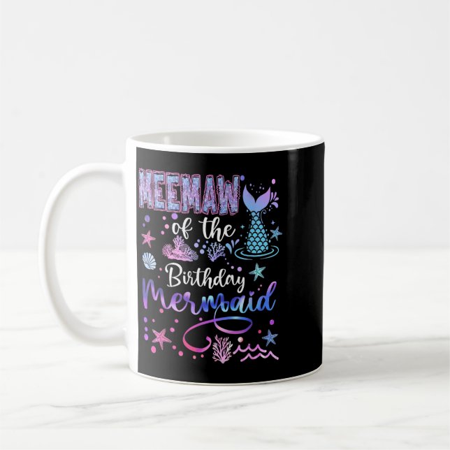 Mug Mémée de la sirène d'anniversaire drôle 1er annive (Gauche)
