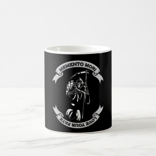 Mug MEMENTO MORI Aime Votre Faucheuse de fond (Centre)