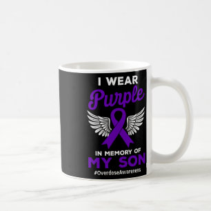 Mug Mémoire violette de mon fils surdose Citation de s