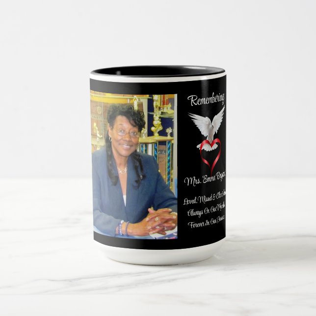 Mug Mémorial adoré, disparu et chéri (Centre)