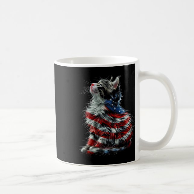 Mug Memorial Day Chat et fête de l'indépendance Fierté (Droite)