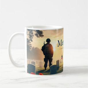 Mug Memorial Day Hommage oeuvre d'art - Honorer Americ
