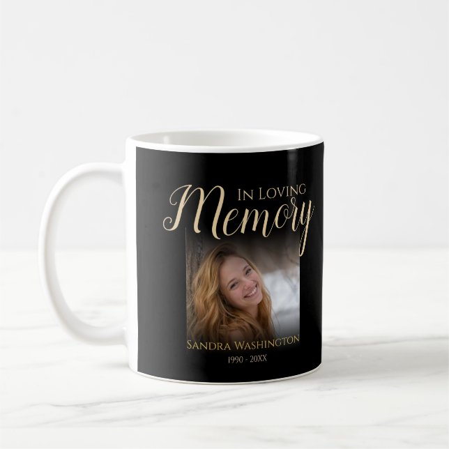 Mug Mémorial de photo personnalisé (Gauche)