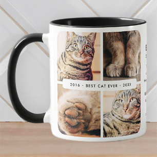Mug Mémorial Meilleur Chat Jamais Photo moderne Collag