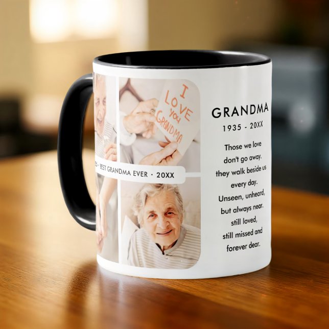 Mug Mémorial Meilleure grand-mère Jamais photo moderne (Créateur téléchargé)