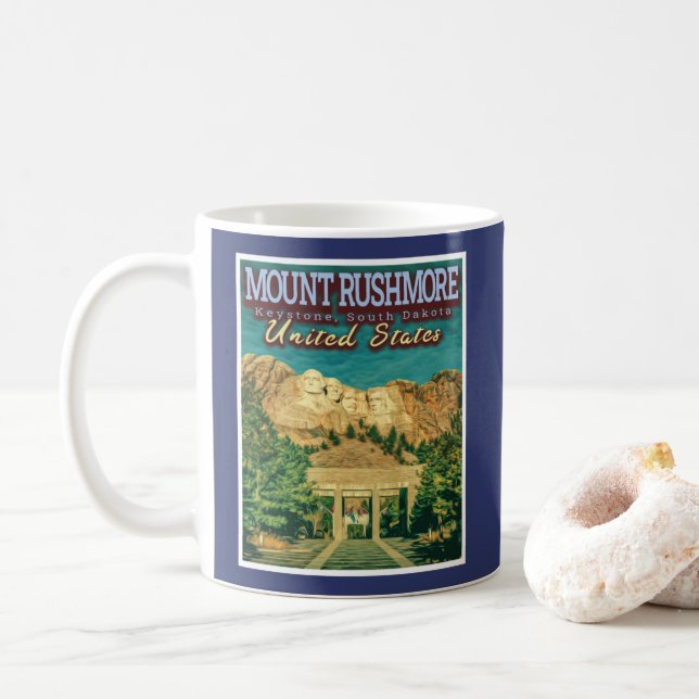 MUG MEMORIAL NATIONAL DU MONT RUSHMORE - DAKOTA SUD (Avec donut)