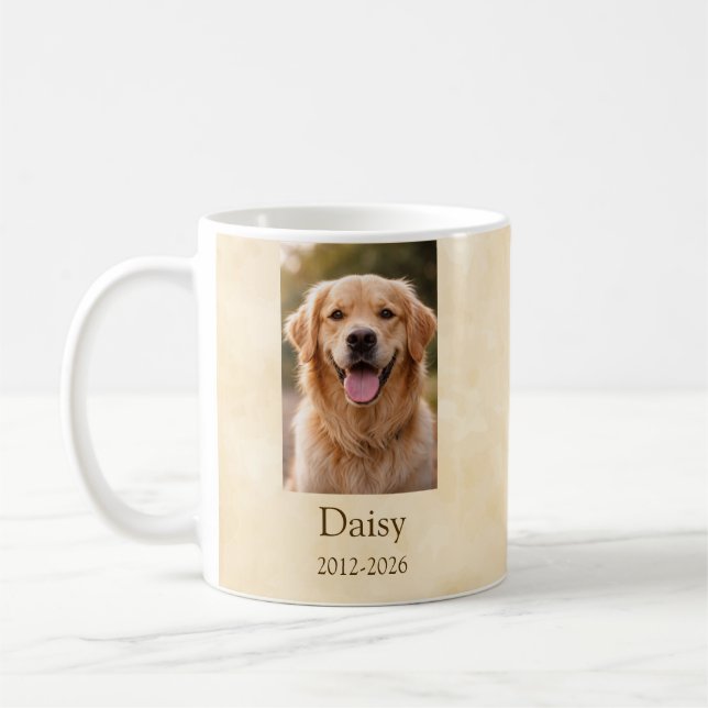 Mug Mémorial Personnalisé pour Animaux de Compagni (Gauche)