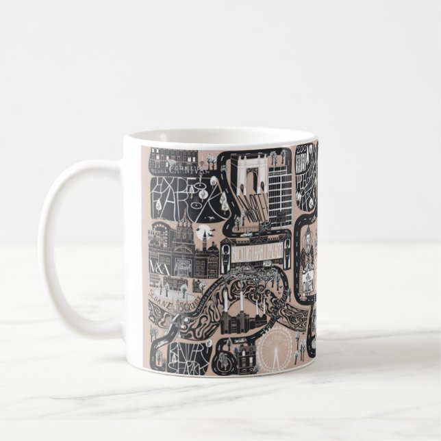 MUG MEMORY MAPS MUG, ROSE // LONDON  (Gauche)