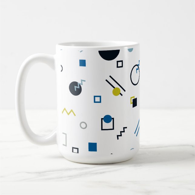 Mug Memphis, cool, tendance, art géométrique moderne (Gauche)