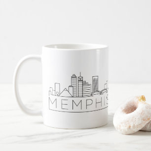 Mug Memphis, Tennessee a stylisé l'horizon
