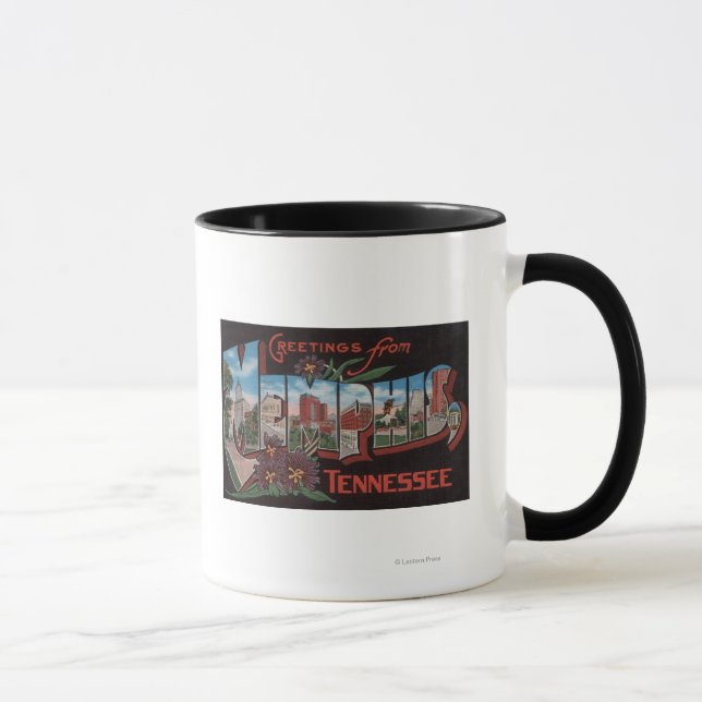 Mug Memphis, Tennessee - Scènes de grandes lettres (Droite)