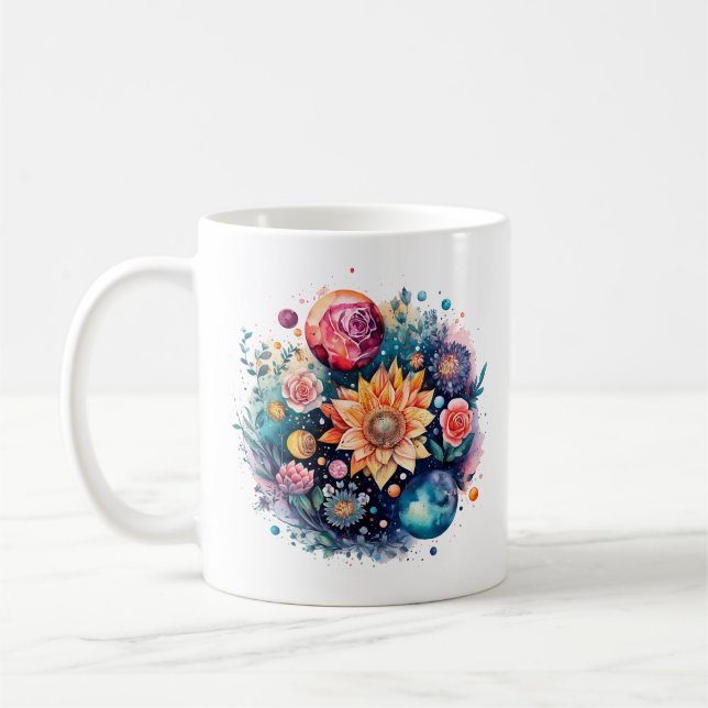 Mug Ménagerie de paix intérieure Mandala - Une fusion  (Gauche)