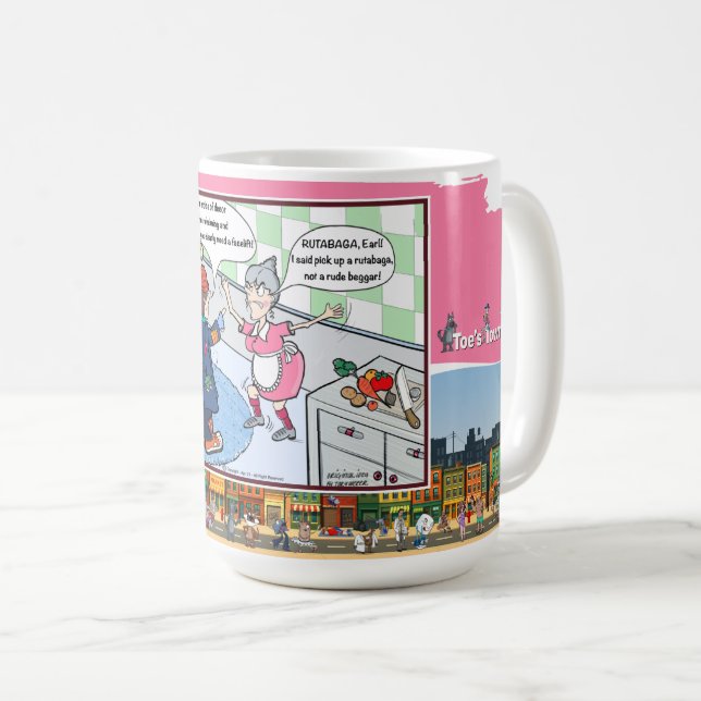 Mug Mendiant Impoli | Jeu de Mots Littéral Humour Clas (Devant droit)