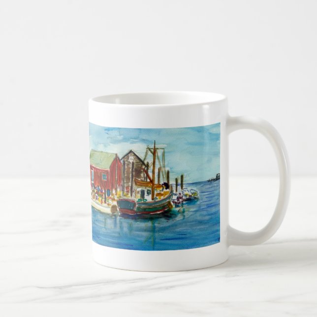 Mug Menemsha, d'une aquarelle originale par Arnold… (Droite)