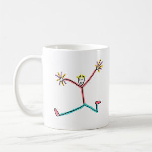 Mug Meneuse de claques en train de sauter en bonhomme