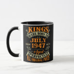 Mug Mens 75th Birthday Venin Kings Born In July<br><div class="desc">Mens 75th Birthday Venin Kings Born In July 1947 75 Years Old Venin. Parfait pour papa,  maman,  papa,  men,  women,  friend et family members on Thanksgiving Day,  Christmas Day,  Mothers Day,  Fathers Day,  4th of July,  1776 Independent Day,  Vétérans Day,  Halloween Day,  Patrick's Day</div>