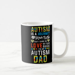 Mug Mens Autisme Papa Voyage Citation Sensibilisation
