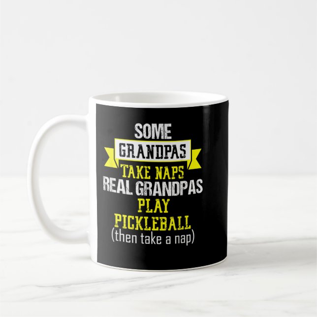 Mug Mens Certains Grandpas Nap Drôle Pickleball Citati (Gauche)