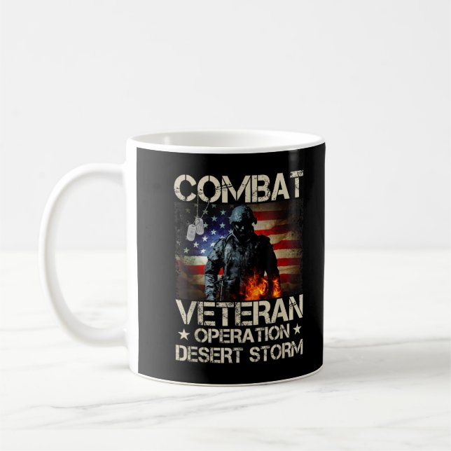 Mug Mens Combat Vétérinaire Opération Soldat Tempête d (Gauche)