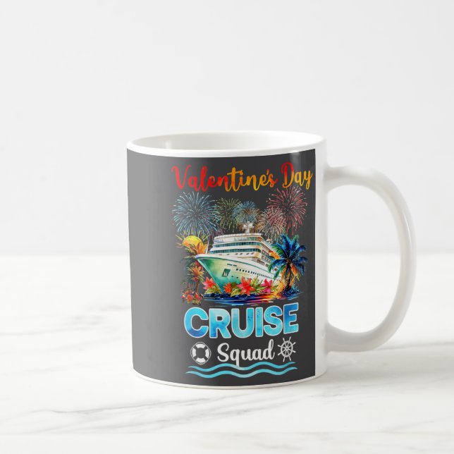 Mug Mens Cruise Squad Valentine's Day Vacation Travel  (Droite)