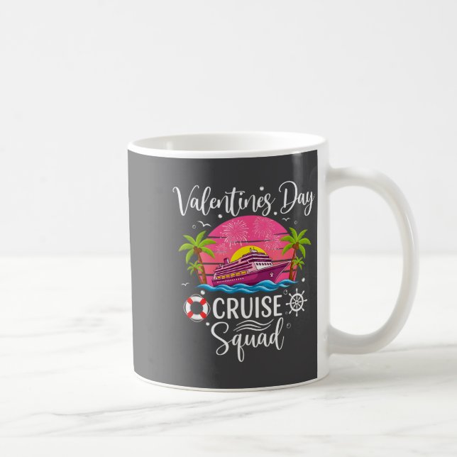 Mug Mens Cute Valentines Day Cruise Squad 20026 Design (Droite)