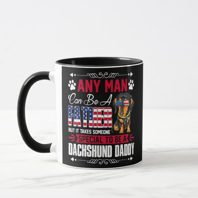 Mug Mens Dachshund Weenie Wiener Doxie Saucisse Chien (Gauche)