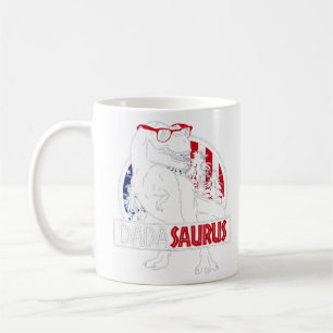 Mug Mens Dadasaurus Dinosaur Papa Daddy Rex American F