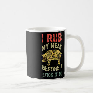Mug Mens Drôle Papa Aime Barbecue Je Frotte Ma Viande