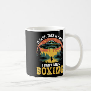 Mug Mens Drôle Ufo Boxe Plaisanterie Alien Abduction R
