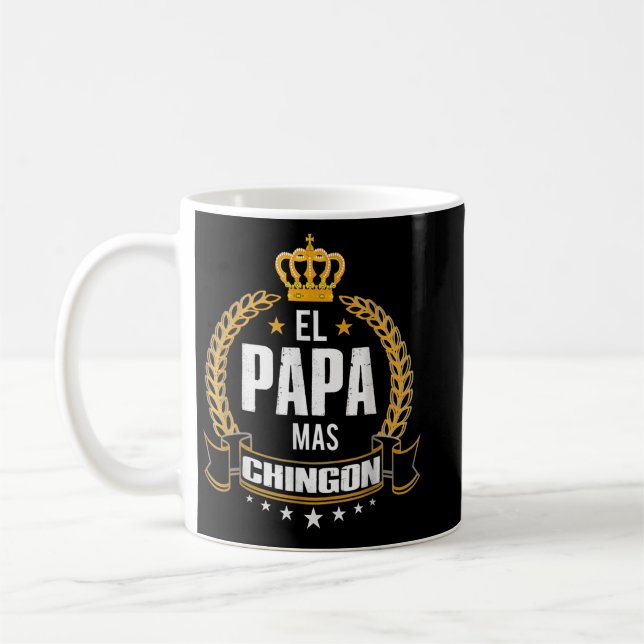 Mug Mens El Papa Mas Chingon - Drôle meilleur papa mex (Gauche)