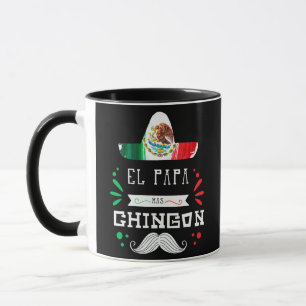 Mug Mens El Papa Mas Chingon Meilleur Funny Mexicain