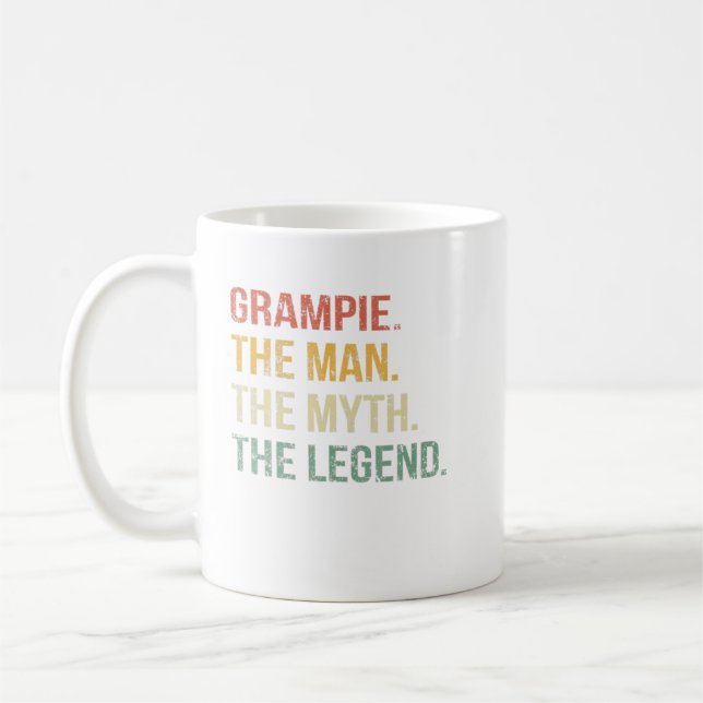 Mug Mens Grampie Homme Mythe Légende Pour Mens Papa Pè (Gauche)