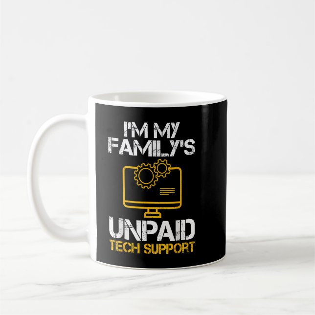 Mug Mens Im Mes Familles Support Technique Non Payé Fu (Gauche)