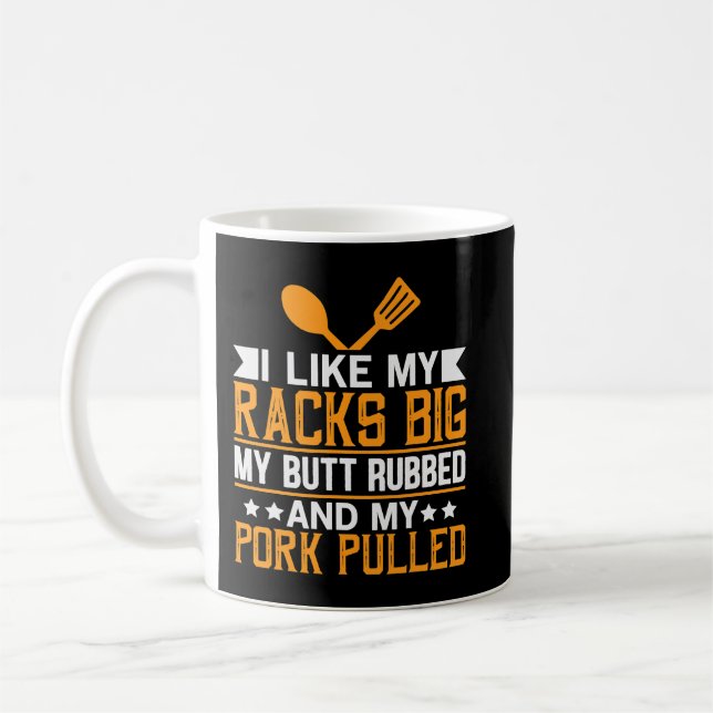 Mug Mens J'aime mes racks gros mon cul frotté (Gauche)