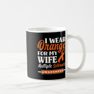 Mug Mens Je Porte Orange Pour Ma Femme Sclérose Multip