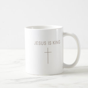 Mug Mens Jésus-Christ est roi Minimaliste Foi Christi