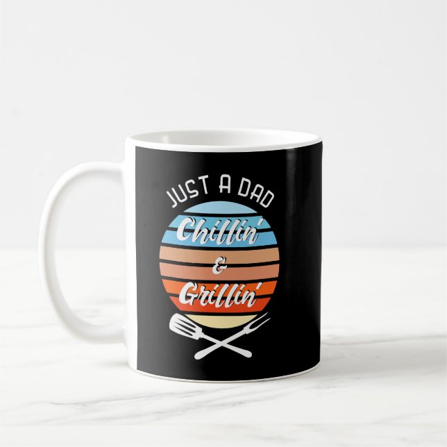 Mug Mens Just A Papa BBQ Fraisage et Grill (Gauche)