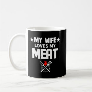 Mug Mens Ma Femme Aime Ma Viande Drôle Griller BBQ Lov