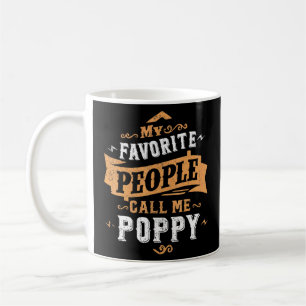 Mug Mens Mes Favoris Appelez-Moi Poppy Papa Père 2