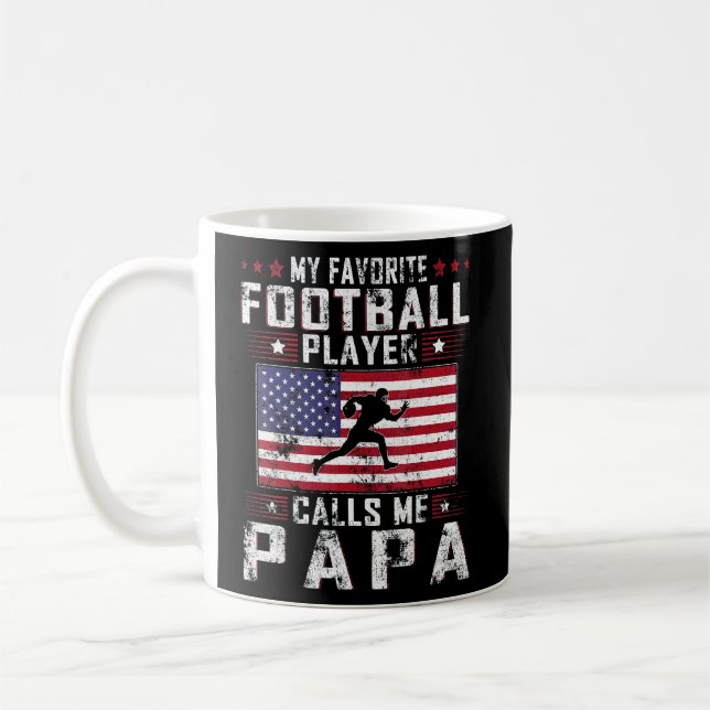 Mug Mens Mon Joueur De Football Préféré M'Appelle Papa (Gauche)