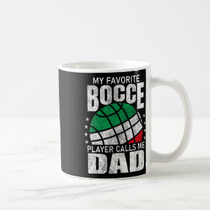 Mug Mens Mon Joueur Favori Bocce Ball M'Appelle Papa I