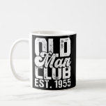 Mug Mens Old Man Club Est 1955 Funny Senior Citizen<br><div class="desc">Mens Old Man Club Est 1955 Funny Senior Citizen Humor Gag Gift. Perfect gift for your dad,  mom,  papa,  men,  women,  friend and family members on Thanksgiving Day,  Christmas Day,  Mothers Day,  Fathers Day,  4th of July,  1776 Independent day,  Veterans Day,  Halloween Day,  Patrick's Day</div>