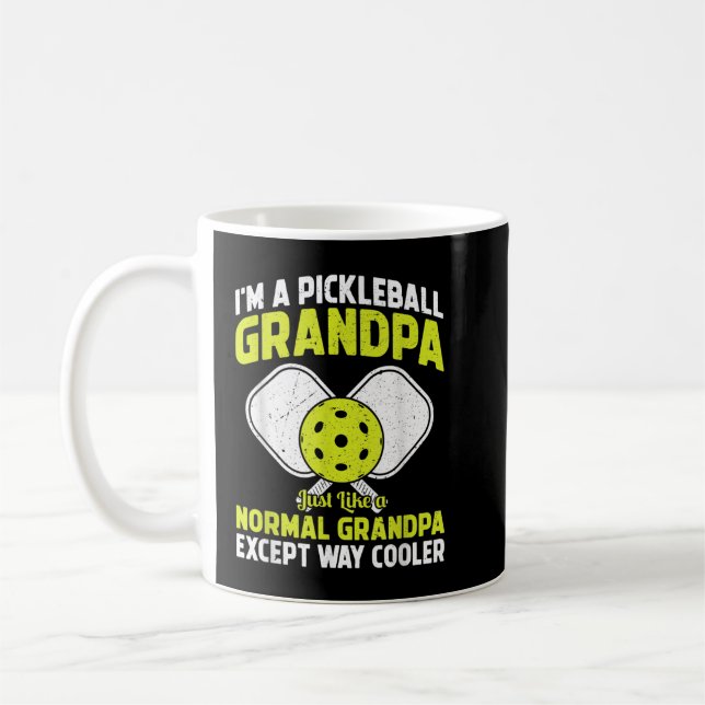 Mug Mens Pickleball Grandpa Funny Pickleball Player Gr (Gauche)