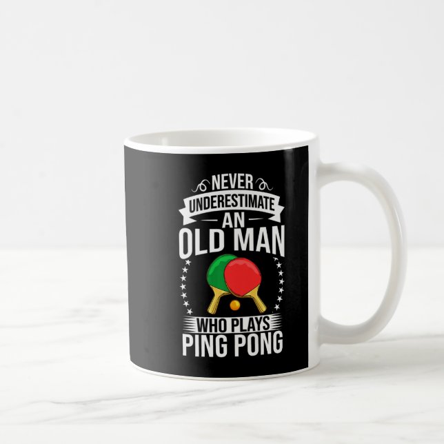 Mug Mens Ping Pong Table Tennis Player Balls Paddle Ga (Droite)