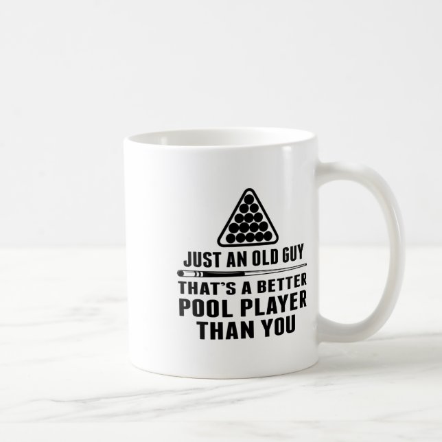 Mug Mens Pool Player Shirt Cue Ll Billard Juste Un Ol (Droite)