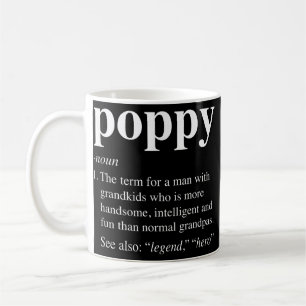 Mug Mens Poppy Definition Funny Dictionary Entry for
