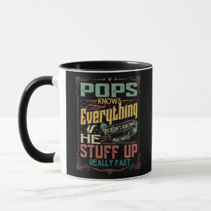 Mug Mens Pops sait tout s'il ne sait pas