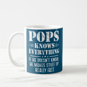 Mug Mens Pops Tout savoir Fête des pères Drôle Pops