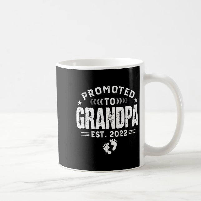 Mug Mens Promoted To Grandpa Est 2022 Funny New Grandp (Droite)